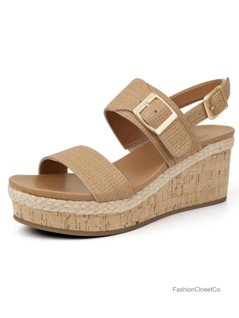 Women's Espadrille Wedge Sandals Slingback Heels Comfortable Summer